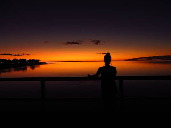 sunset on Fraser Island, Queensland