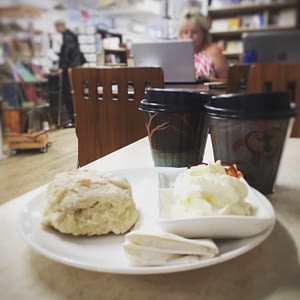 Coffee and a scone